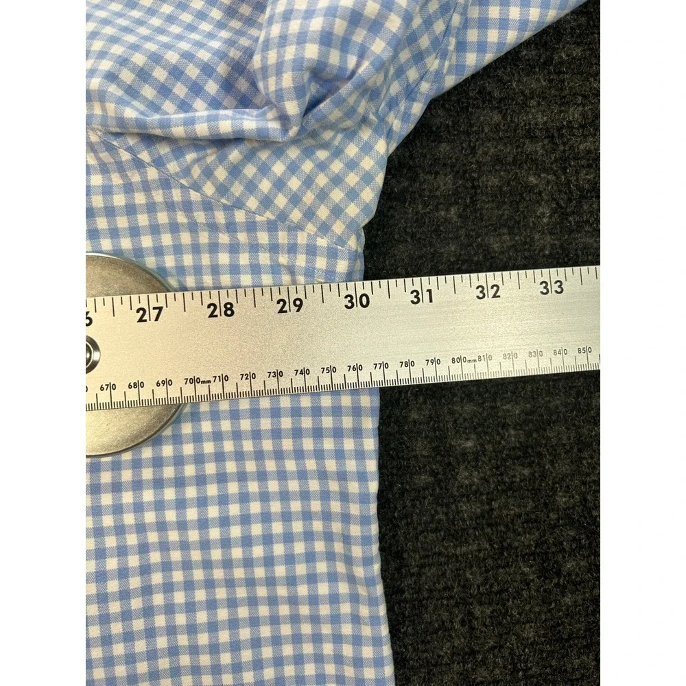 Polo Ralph Lauren Mens 3XB Gingham Button Down Shirt Blue Classic Fit Big & Tall